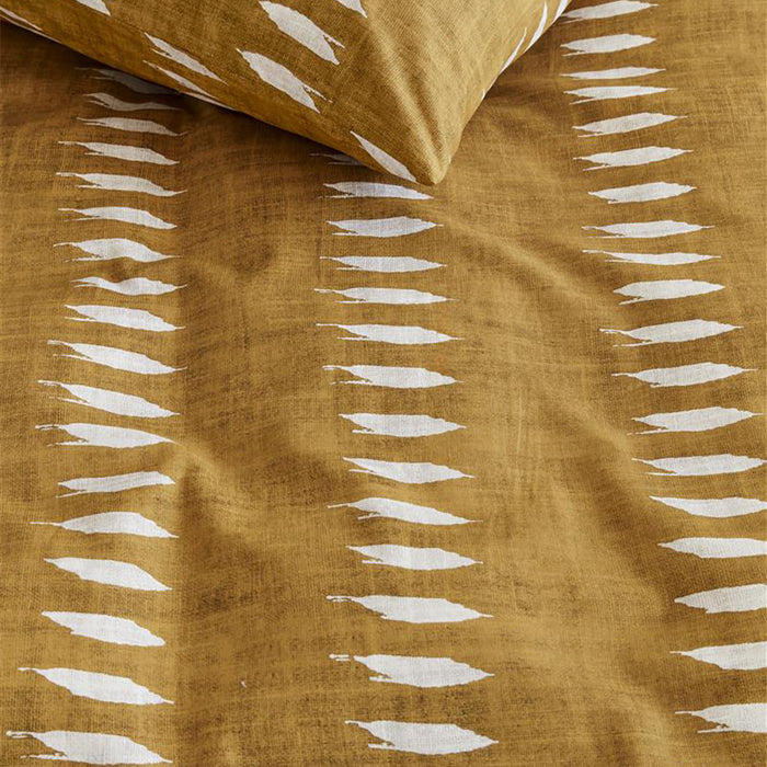 vtwonen Ikat Dekbedovertrek 140 x 200/220 cm - Oker