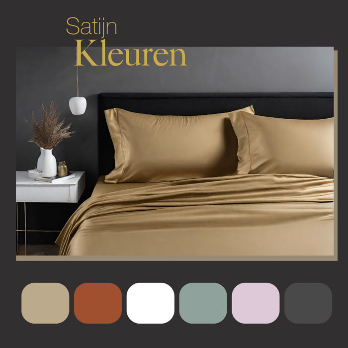 Ten Cate Premium Katoensatijnen Hoeslaken 160x200 - Summer Glow