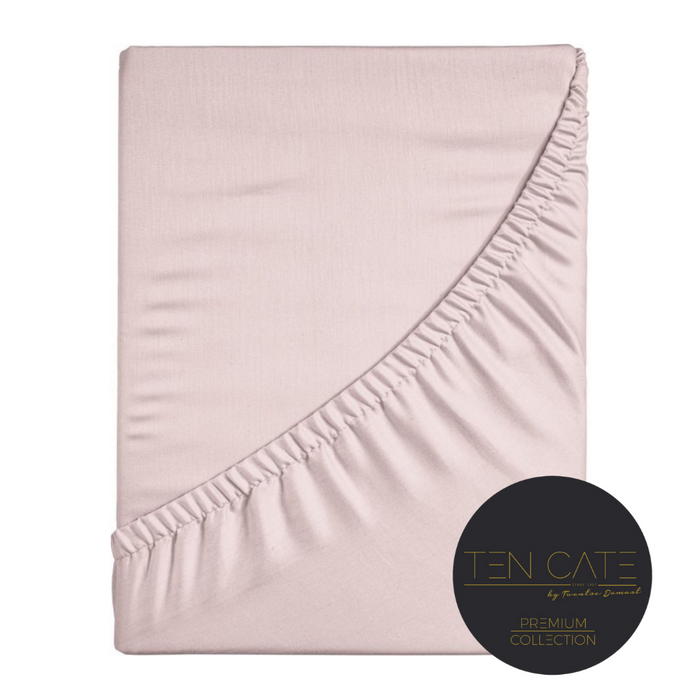 Ten Cate Premium Katoensatijnen Hoeslaken 180x200 - Blush