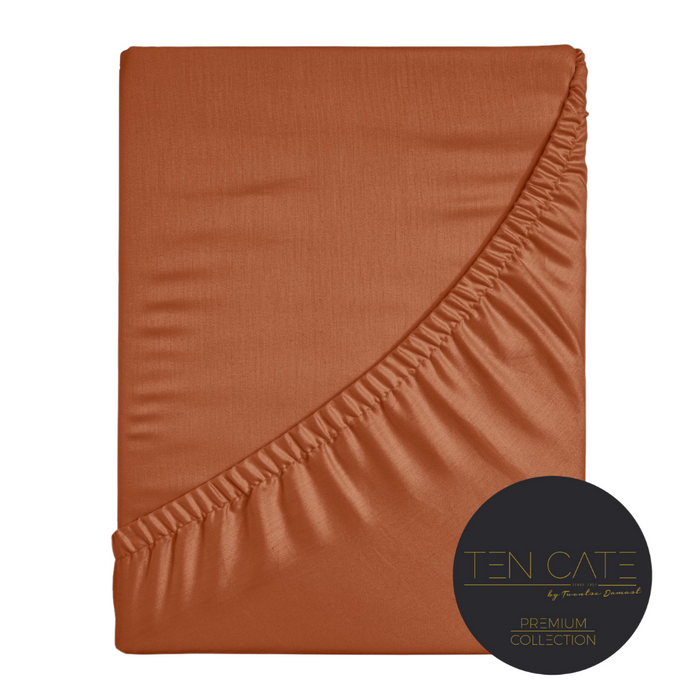 Ten Cate Premium Katoensatijnen Hoeslaken 90x200 - Indian Spice