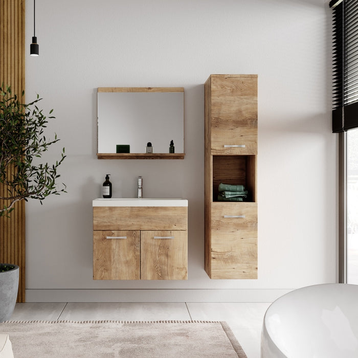Badplaats Badkamermeubel Set Montreal 60 x 35 cm - Kastanje Eiken