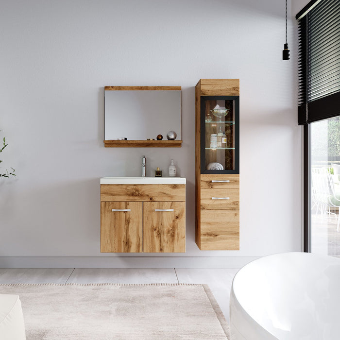 Badplaats Badkamermeubel Set Rio LED 60 x 35 cm - Eiken