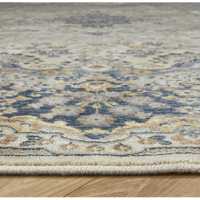 Vloerkleed Vince - Blauw - Viscose - 200x0x290cm (BxHxD)