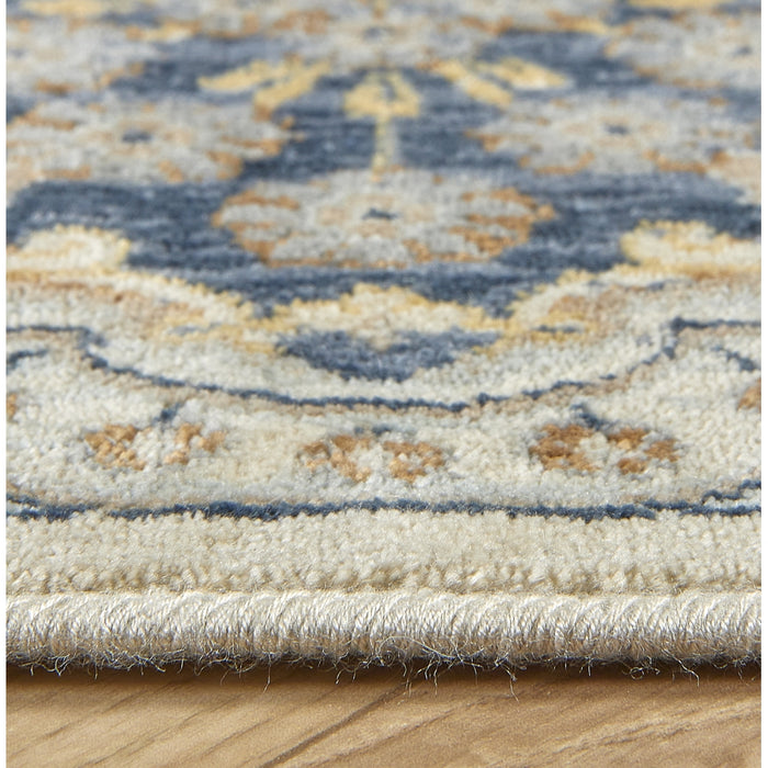 Vloerkleed Vince - Blauw - Viscose - 200x0x290cm (BxHxD)