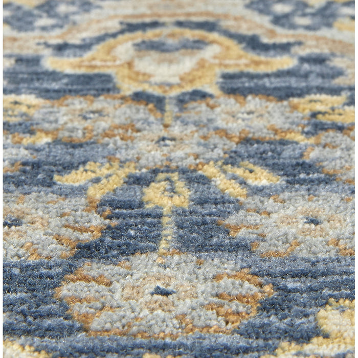 Vloerkleed Vince - Blauw - Viscose - 200x0x290cm (BxHxD)