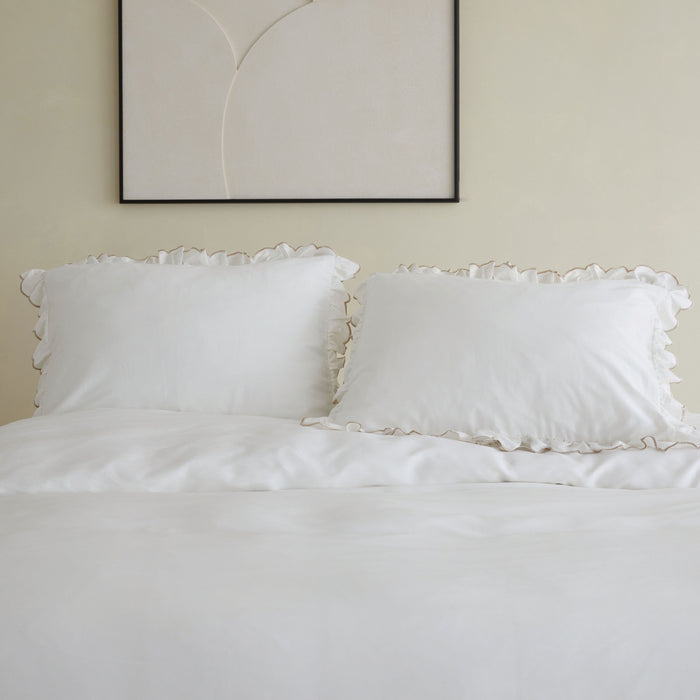 Walra Real Romance Dekbedovertrek 200x220 - Wit