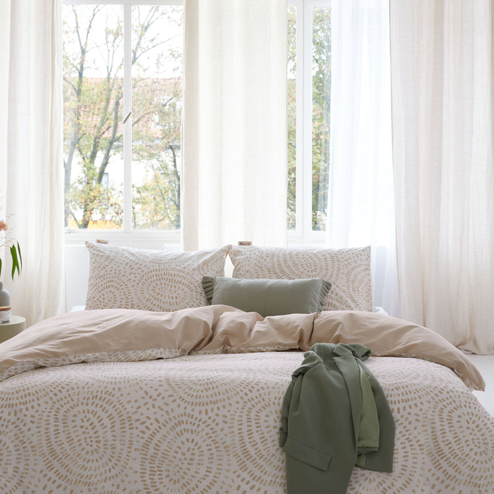 Walra Remade Crazy Crinkles Dekbedovertrek 140x220 - Zand