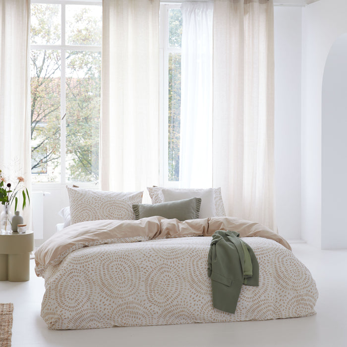 Walra Remade Crazy Crinkles Dekbedovertrek 140x220 - Zand