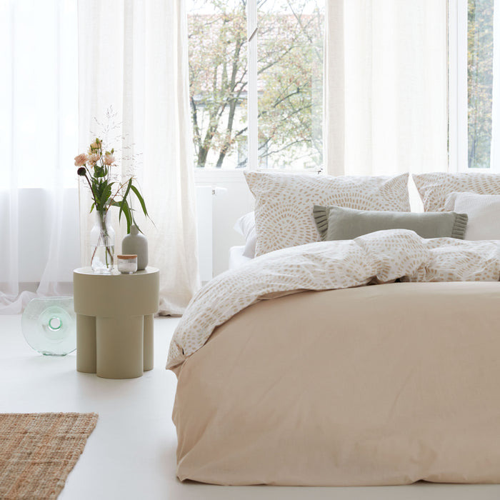 Walra Remade Crazy Crinkles Dekbedovertrek 240x220 - Zand