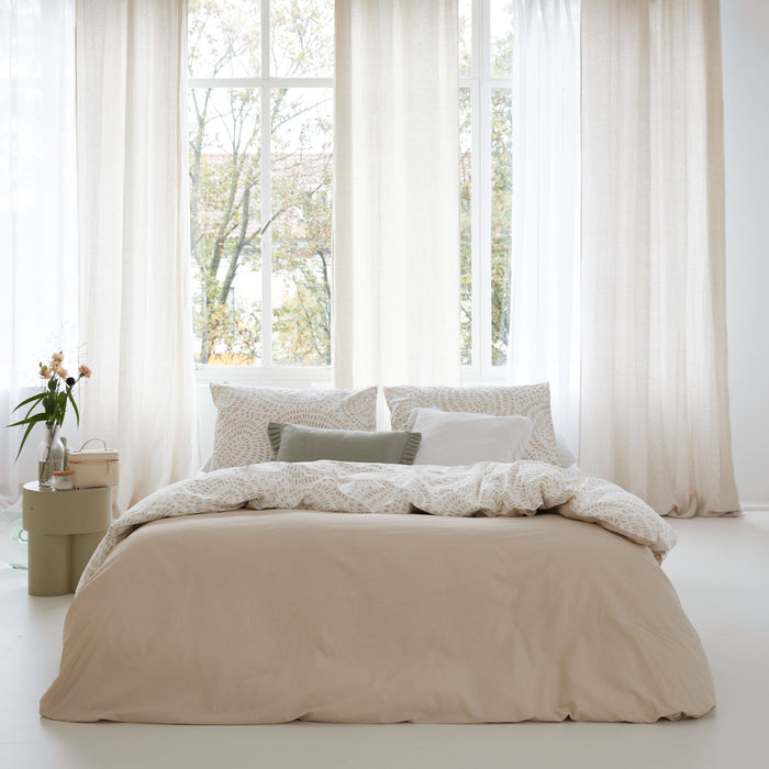 Walra Remade Crazy Crinkles Dekbedovertrek 240x220 - Zand