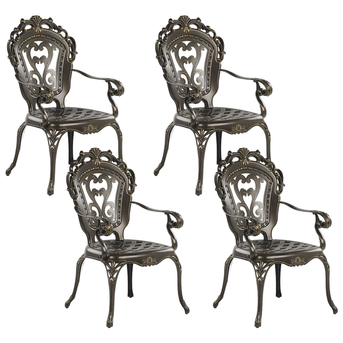 Beliani - SAPRI - Tuinset - Bruin - Aluminium