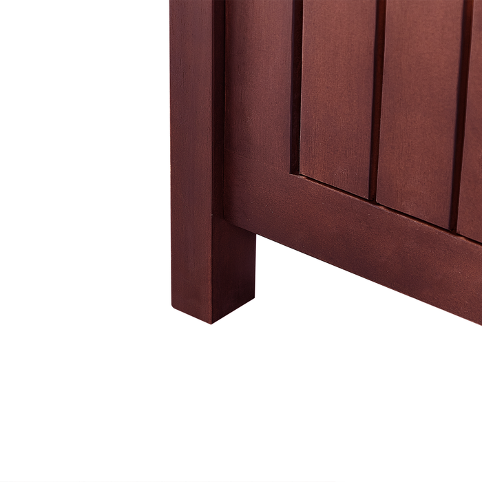 Beliani - SOVANA - Tuinbank - Mahonie|Rood - Acaciahout