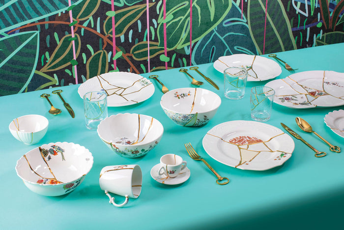 Kintsugi diep bord n1