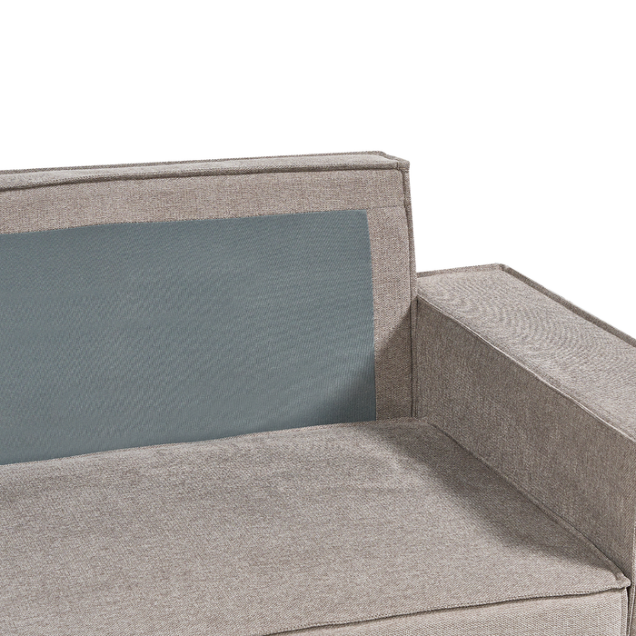 Beliani-KARILA-Hoekbank met opbergruimte-Taupe-Rechtszijdig-Polyester