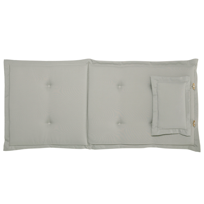 Beliani-AMANTEA-Tuinstoel set van 2-Donkerbruin|Taupe-Acaciahout