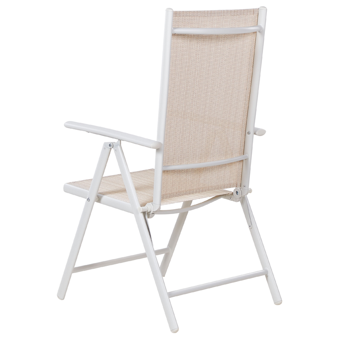 Beliani - CATANIA - Tuinstoel set van 6 - Beige - Aluminium