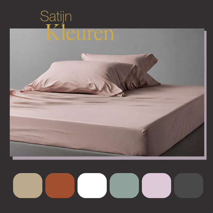 Ten Cate Premium Katoensatijnen Hoeslaken 140x200 - Blush
