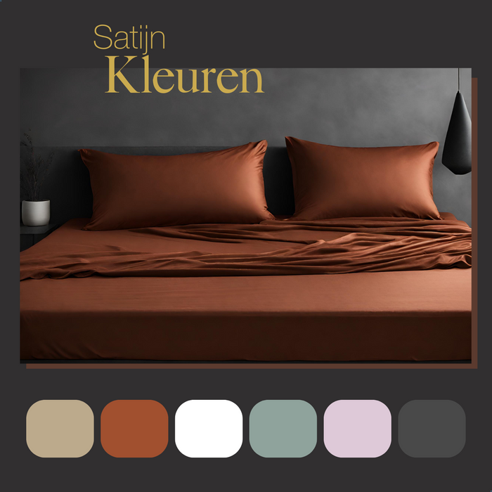 Ten Cate Premium Katoensatijnen Hoeslaken 90x200 - Indian Spice