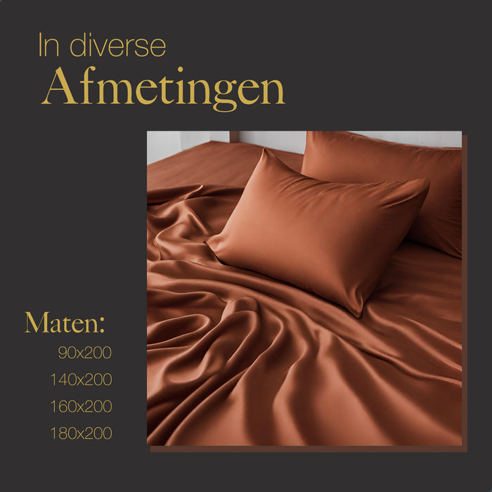Ten Cate Premium Katoensatijnen Hoeslaken 90x200 - Indian Spice