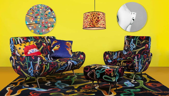 Toiletpaper Lounge fauteuil tongue black