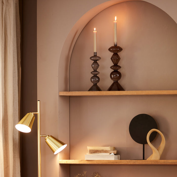 Light & Living Ornament op voet Lasim - Zwart - 35x10x56cm