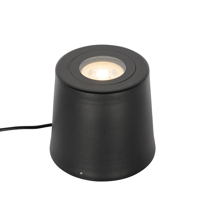 QAZQA Moderne tuinspot zwart rond IP65 AR111 - Lennard