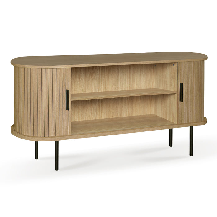 by fonQ basic Panel Tv-meubel - B 120 cm - Eiken