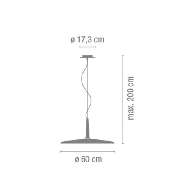 Skan 0275 hanglamp LED Ø60 blauw