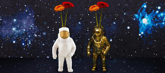 Cosmic Diner Starman vaas goud