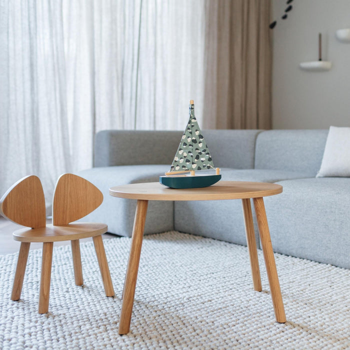 Mouse kindertafel gelakt eiken