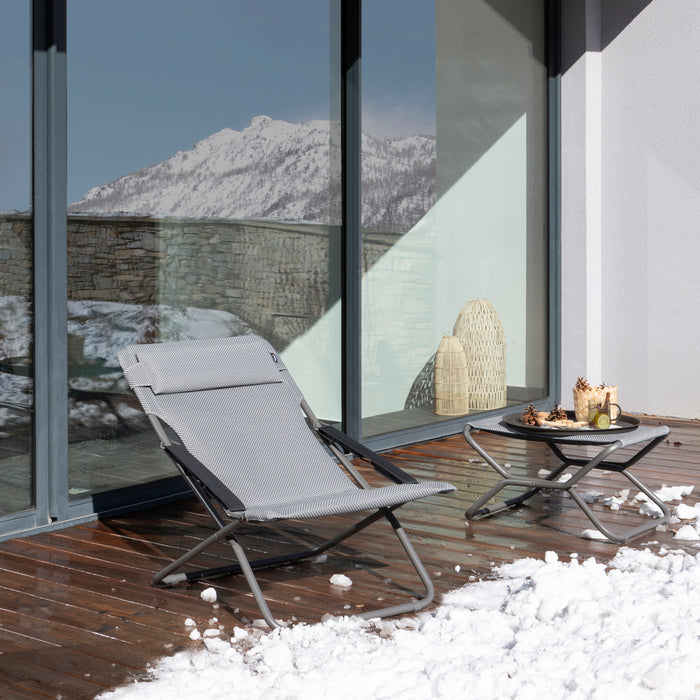 Lafuma Transabed Opvouwbare Ligstoel - Zilver