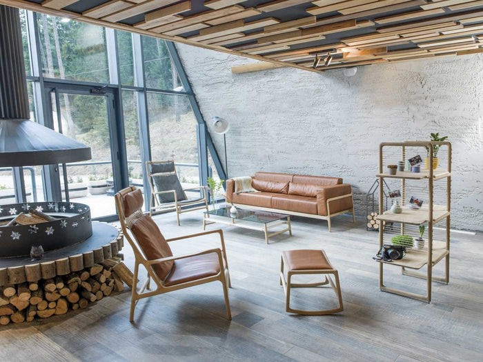 Dedo voetenbank Dakar Leather Black 0500