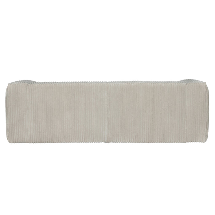 WOOOD Bean 3,5-zitsbank - Ribstof - Naturel