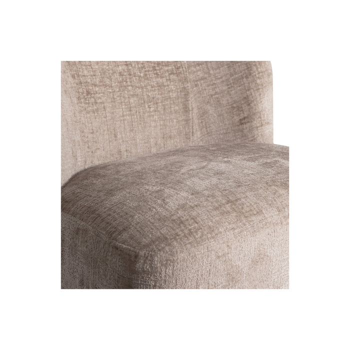 WOOOD Atty Draaifauteuil - Polyester - Zand - 75x74x65