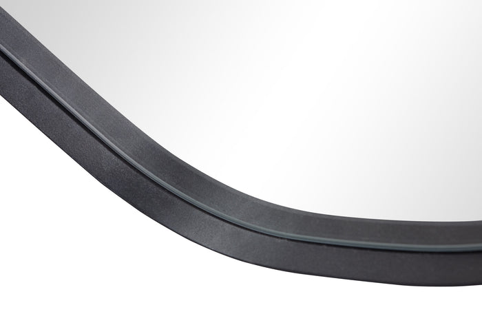 WOOOD Romee Organische Spiegel - Metaal - Zwart - 100x70x4