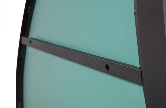 WOOOD Romee Organische Spiegel - Metaal - Zwart - 100x70x4