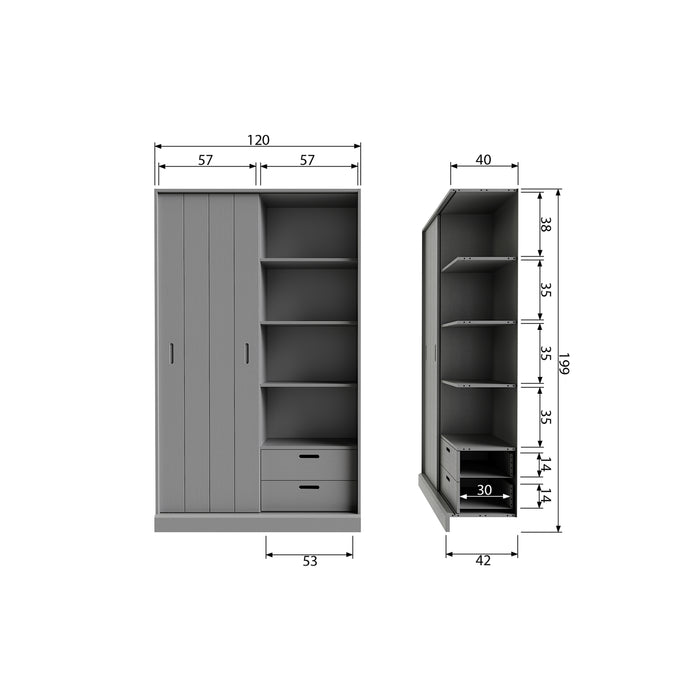 by fonQ Aeon Opbergkast - Zwart