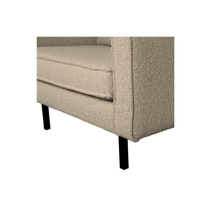 WOOOD Rodeo Fauteuil - Bouclé - Beige - 85x105x86
