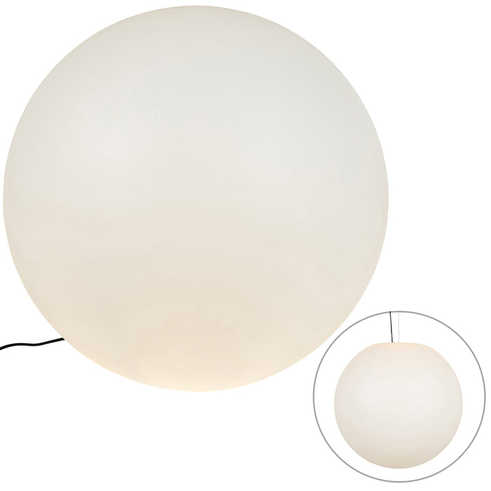 QAZQA Moderne buitenlamp wit 77 cm IP65 - Nura