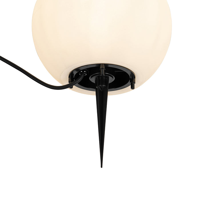 QAZQA Moderne buitenlamp wit 25 cm IP65 - Nura