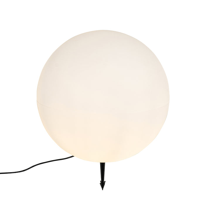 QAZQA Moderne buitenlamp wit 56 cm IP44 - Nura