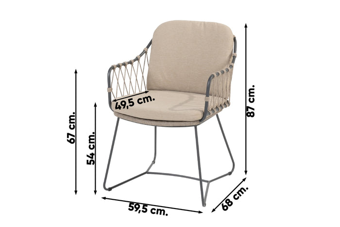 Taste Prego rope tuinstoel (1 stuk)
