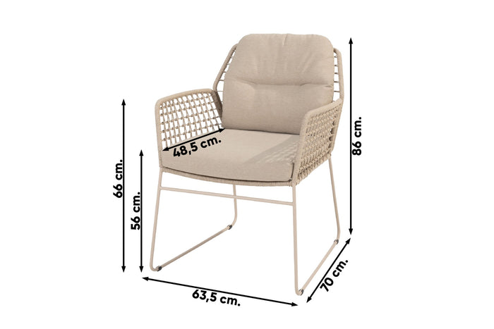 Taste Albano tuinstoel (1 stuk) - latte