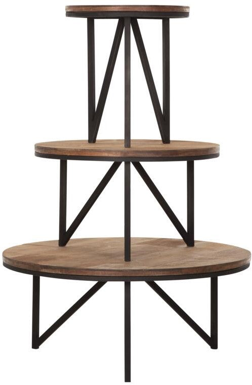 DTP Home Coffee table Odeon round medium,35xØ60 cm, recycled teakwood