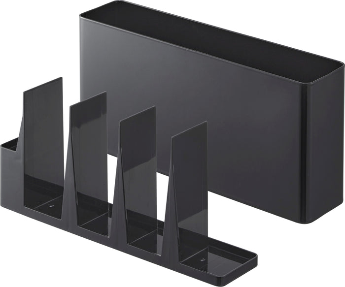 Yamazaki Keukengerei en Snijplank Houder - Tower - Zwart