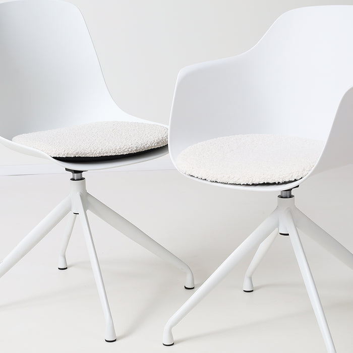 Nolon Fem Stoelkussen Teddy Gebroken Wit