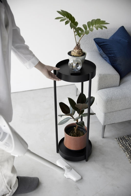 Yamazaki Plantenrek Binnen met Wielen - Tower - Zwart