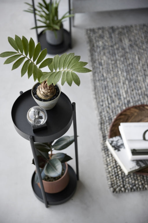 Yamazaki Plantenrek Binnen met Wielen - Tower - Zwart