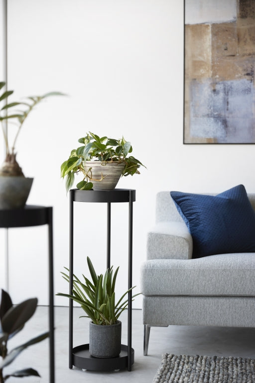 Yamazaki Plantenrek Binnen met Wielen - Tower - Zwart