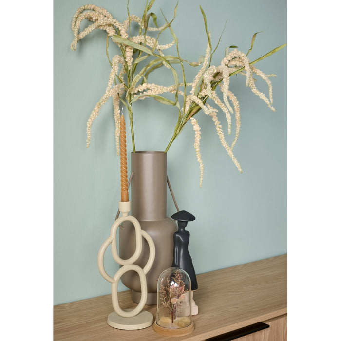 Woonexpress Kandelaar Ressen L - Beige - Metaal - 20x36x14cm (BxHxD)